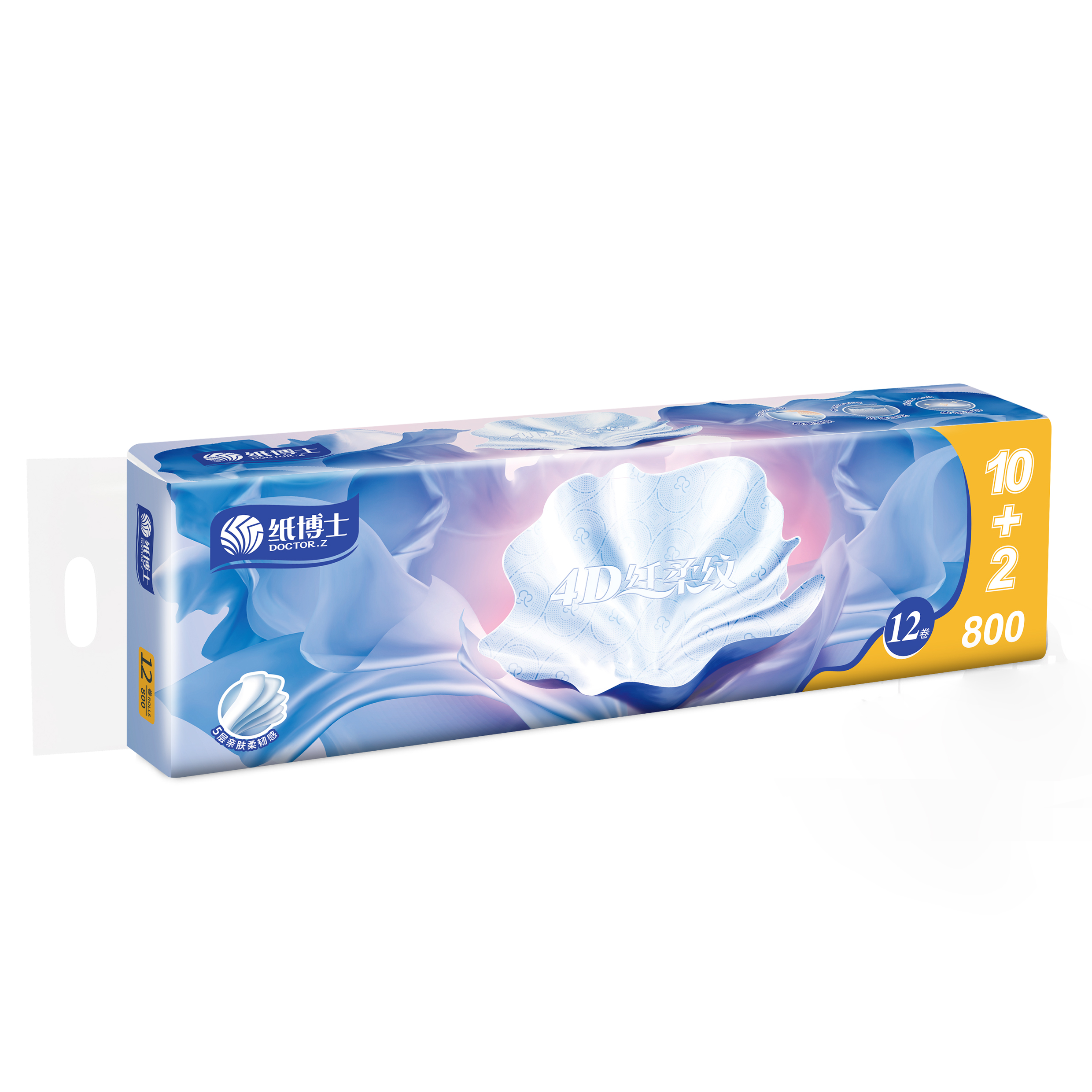 ZY12-0800(4D)  12卷800克扁卷