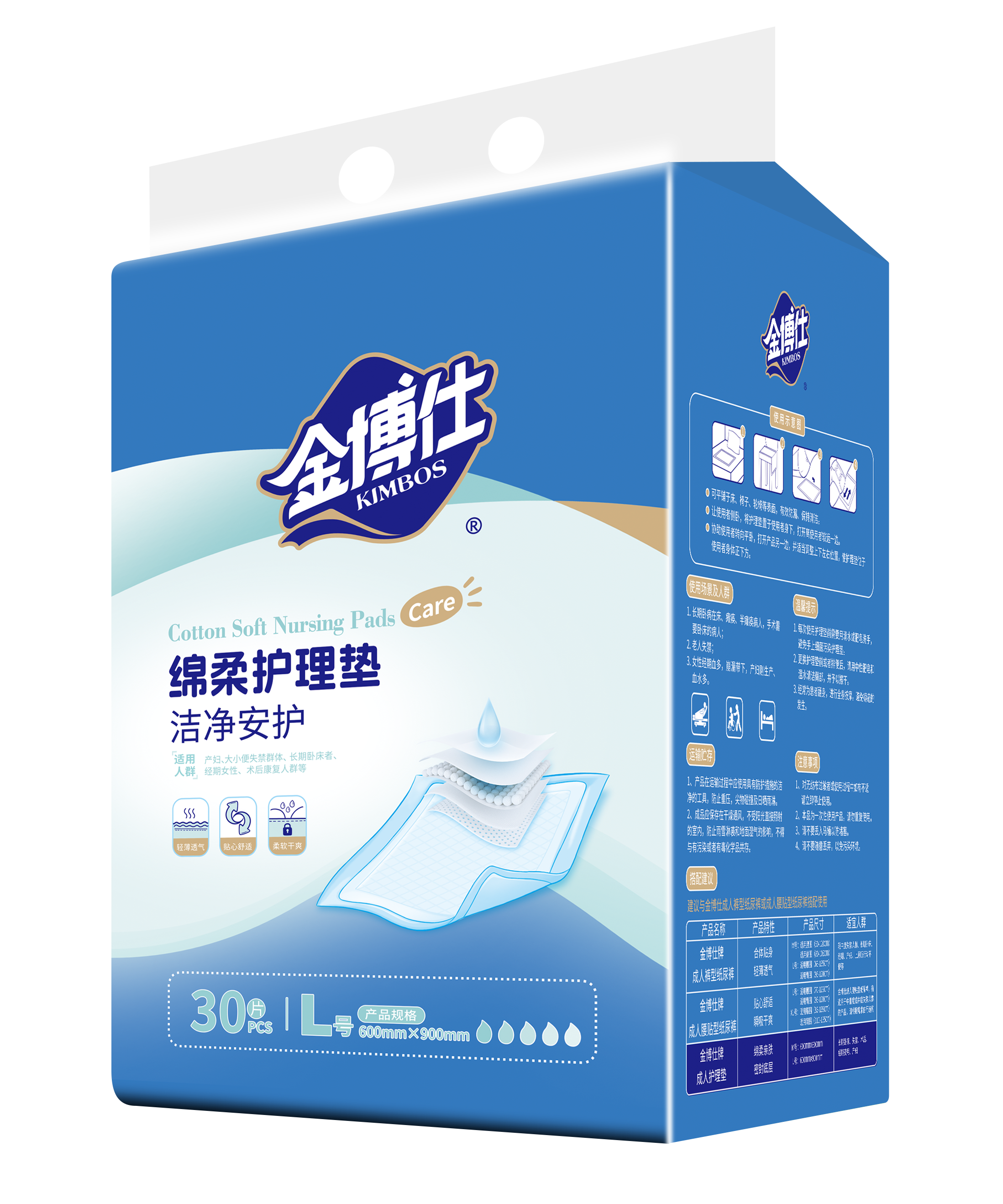 JBC-0992  护理垫L码